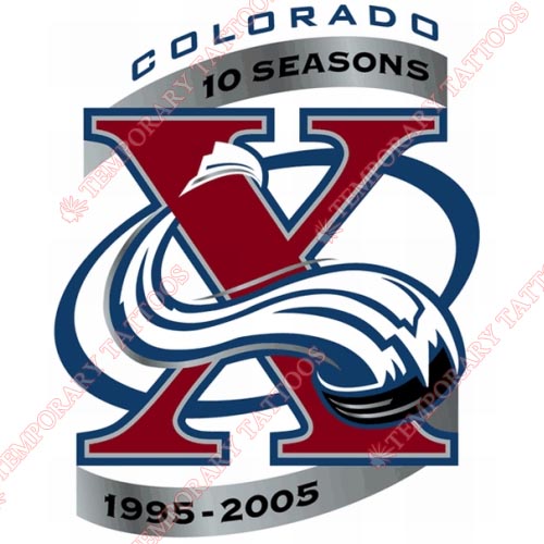 Colorado Avalanche Customize Temporary Tattoos Stickers NO.121